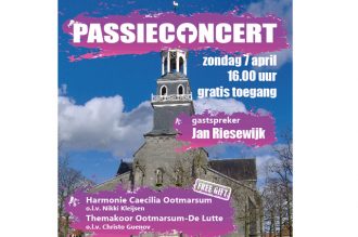 Passieconcert  Harmonie Caecilia met Themakoren en Jan Riesewijk als gastspreker