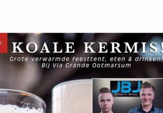 Verwarmde tent tijdens Koale Karmis bij Via Grande