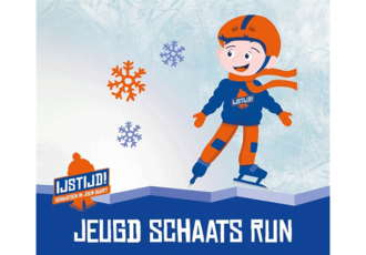 Schaatsrun een leuk spektakel met obstakels op de IJsbaan Twente