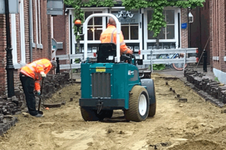 Nieuwe bestrating Ganzenmarkt