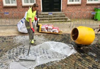 Ganzenmarkt en Bergplein ‘samen gevoegd ‘  tot een mooi strak geheel