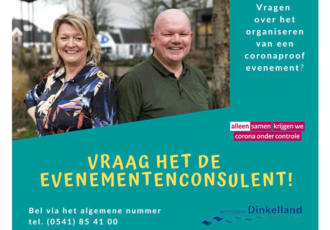 Evenementenconsulent: Samen met organisatie kijken of Coronaproof evenement mogelijk  is