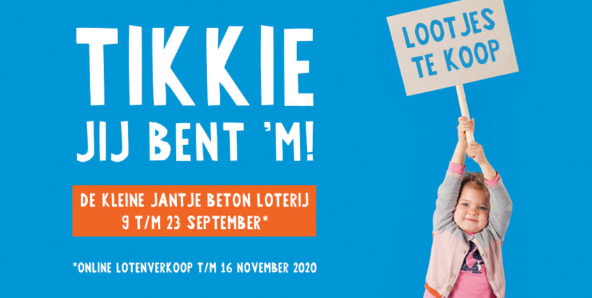 De Kleine Jantje Beton Loterij vandaag van start!