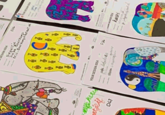 Deelname honderden kinderen aan de ‘Elephant Parade’ ontwerpwedstrijd