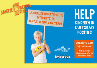 De tweede landelijke donatie-actie van Intertoys en Jantje Beton weer van start.