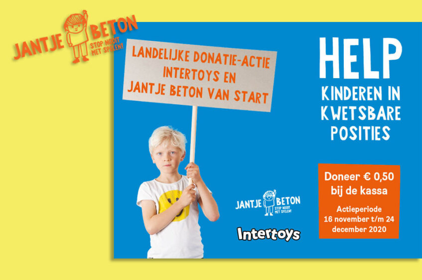 De tweede landelijke donatie-actie van Intertoys en Jantje Beton weer van start.