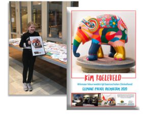 Kim Roeleveld wint de ontwerpwedstrijd Elephant Parade Ootmarsum