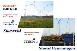 Burgerbelangen strijd tegen afbraak landschap door plaatsen windturbines en zonnevelden