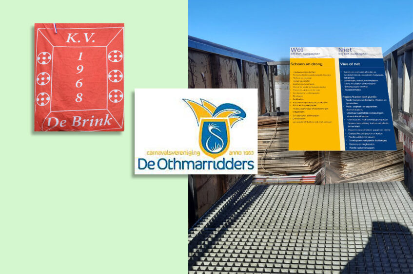 Inzameling oud papier Ootmarsum door de Brink en de Othmarridders