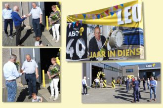 Leo Damink 40 jaar meer dan trouwe werknemer Apparatenbouw Ootmarsum