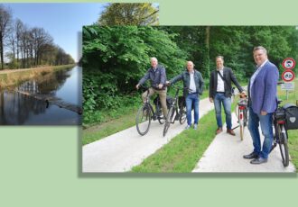 Een soort ‘karrespoor langs het Almelo-Nordhornkanaal om het fietsen en wandelen veiliger te maken