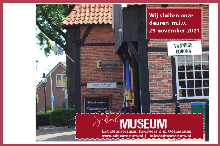 Schoolmuseum Ootmarsum sluit vervroegd