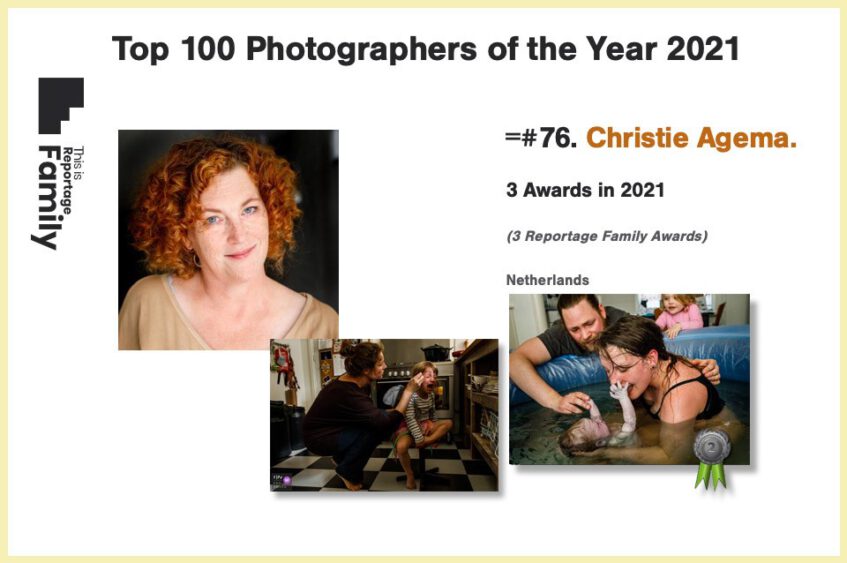 Christie Agema in top 100 beste familiefotografen in de wereld