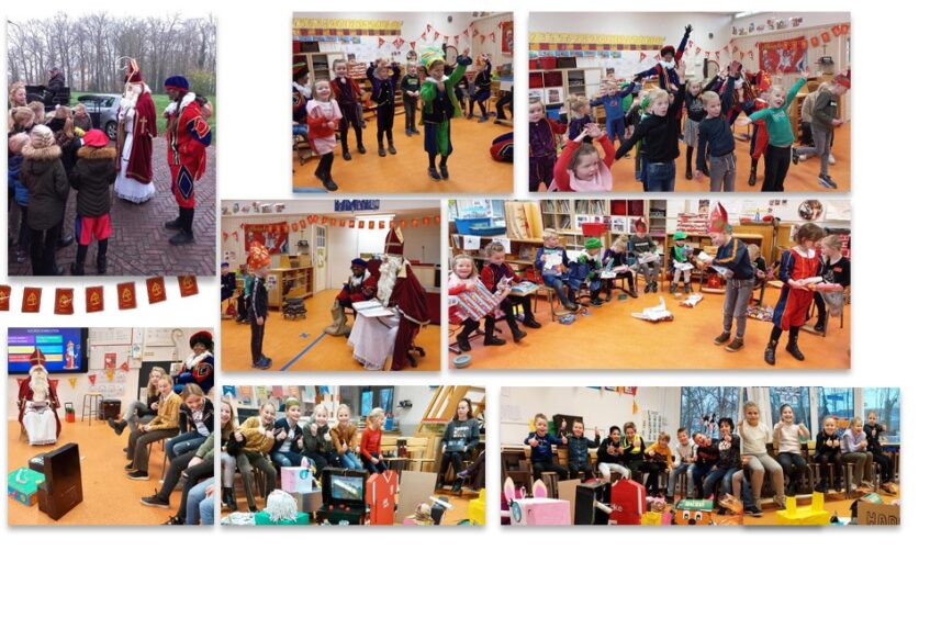 Feestelijk sinterklaasbezoek basisschool ’n Baoken