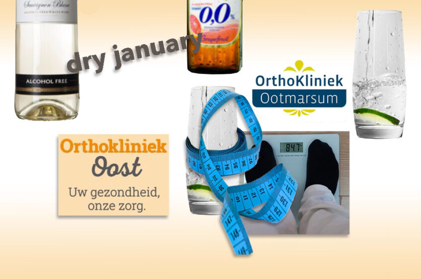 ‘Dry January’ met hulp van Orthokliniek Oost Ootmarsum