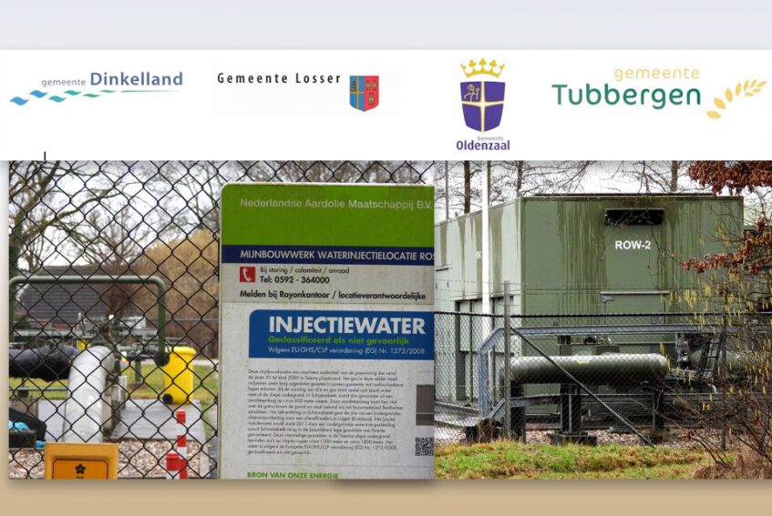 Noordoost-Twentse gemeenten roepen opnieuw op om afvalwaterinjectie Twente stop te zetten