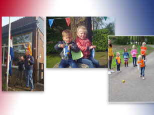 Koningsdag in Agelo met spelletjes voor de kinderen,  klootschietwedstijd en familiefietstocht