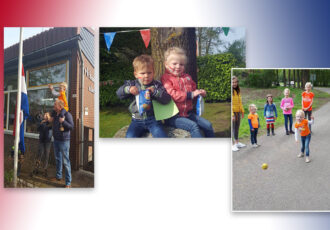 Koningsdag in Agelo met spelletjes voor de kinderen,  klootschietwedstijd en familiefietstocht