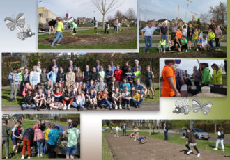 Leerlingen de Meander in actie voor de vlinder en de bij