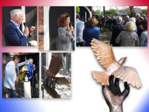 Onthulling Vredesduif waardevolle afsluiting 75 jaar Vrijheid Ootmarsum en Omstreken