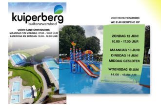 Openingstijden zwembad de Kuiperberg