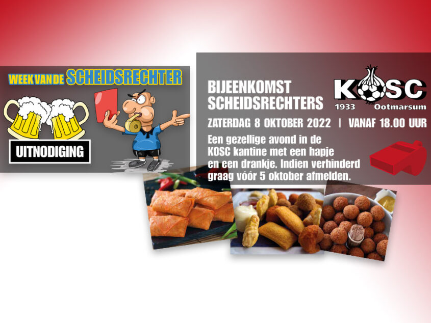 Scheidsrechtersbijeenkomst bij KOSC