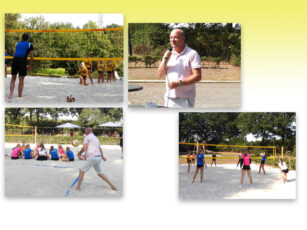 Ideale weersomstandigheden tijdens opening beachvolleybalcomplex