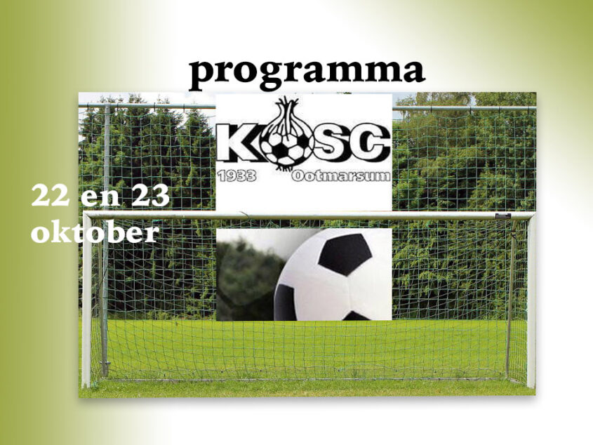 Geen KOSC 1 dit weekend