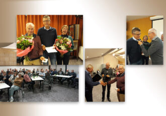 Willibrord plaquette Voor Gerard Lohuis en Herman Aveskamp.