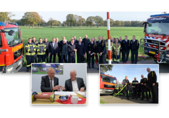 Samenwerking tussen de brandweer in Ootmarsum en het Duitse Lage