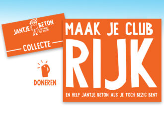 Extraatje voor clubkas met collecte Jantje Beton