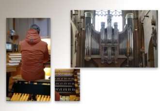 Herman Koops bespeelt het historisch orgel in de Dom van Münster