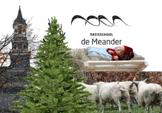 Kerstviering de Meander met levende kerststal