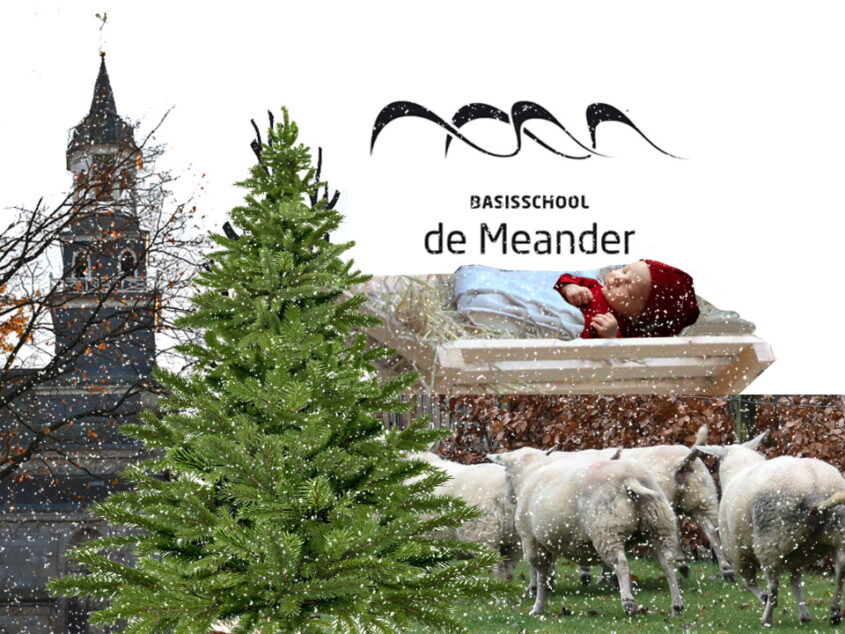 Kerstviering de Meander met levende kerststal