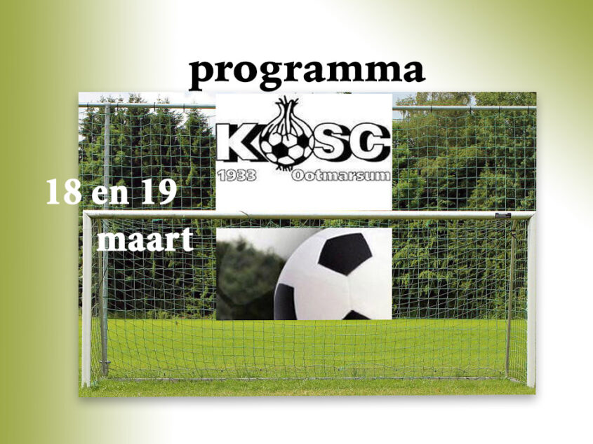 Vol programma op de KOSC velden