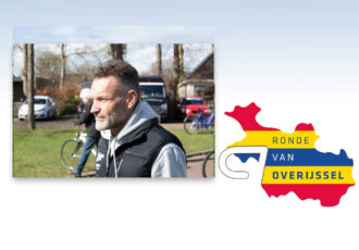 Rob Harmeling in wielercafé Ronde van Overijssel