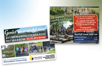 Avondwandelvierdaagse dwars door het decor van het Openluchtmuseum