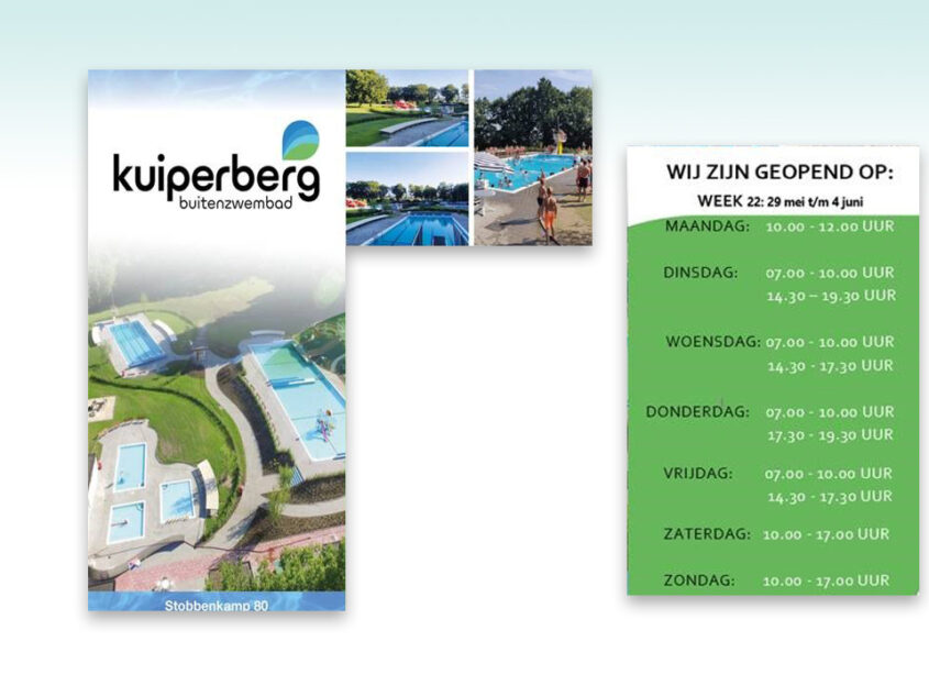 Openingstijden openluchtzwembad de Kuiperberg