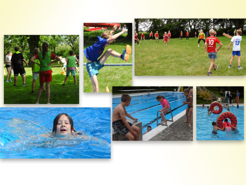 Sportdag ATOL scholen op ‘halve’ zonneweide zwembad de Kuiperberg