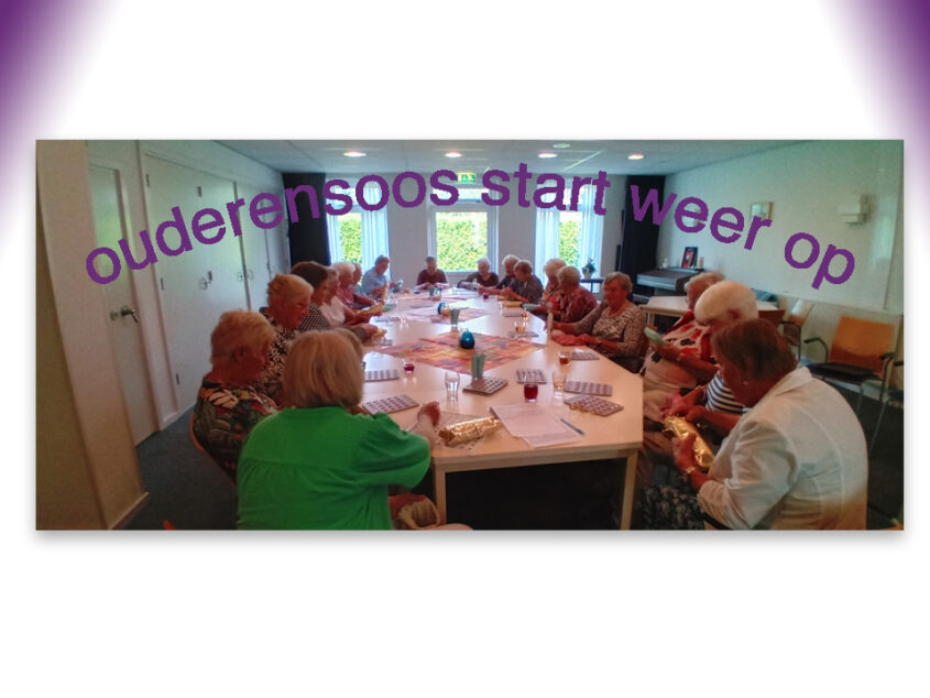 Ouderensoos Ootmarsum start activiteiten weer op.