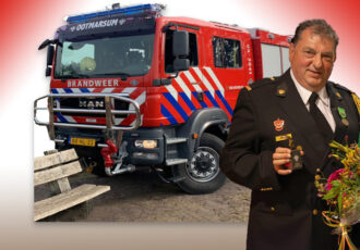 René Wessels neemt na 30 trouwe jaren afscheid van het brandweerkorps Ootmarsum