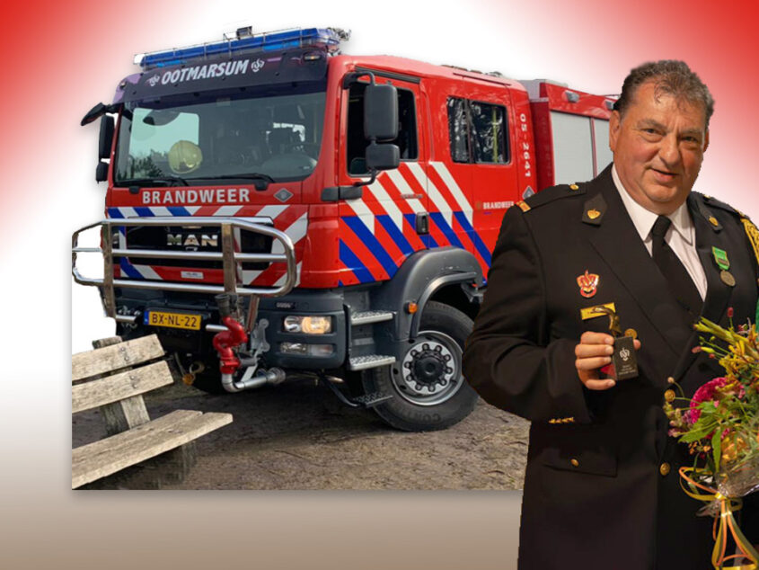 René Wessels neemt na 30 trouwe jaren afscheid van het brandweerkorps Ootmarsum