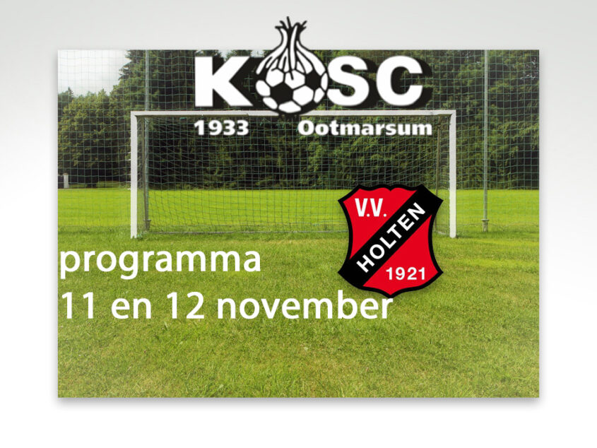 Programma KOSC weekend 11 en 12 november