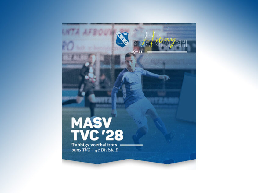 TVC ‘28 verliest ongelukkig van MASV