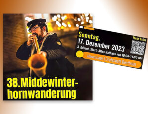 Twentse midwinterhoornwandeling in Neuenhaus