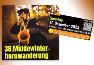 Twentse midwinterhoornwandeling in Neuenhaus