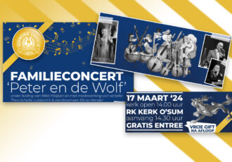 Familieconcert ‘Peter en de Wolf’ door Harmonie Caecilia