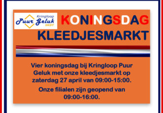 Vier koningsdag bij Kringloop Puur Geluk