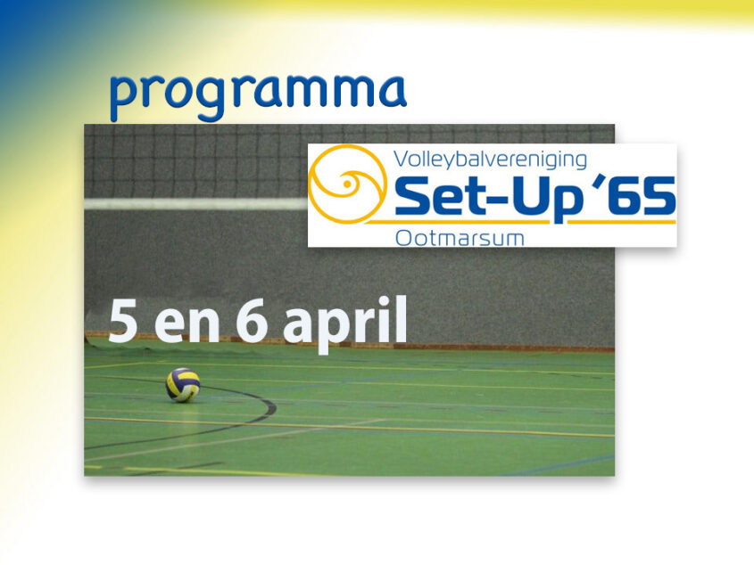 Set-Up ’65 programma: van dames 6 tot en met dames 1