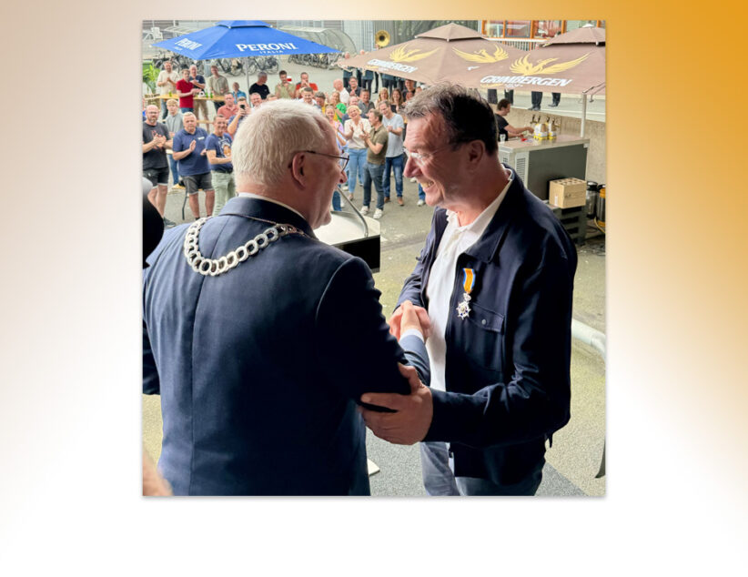 Hans Olde Monnikhof Ridder in de Orde van Oranje Nassau